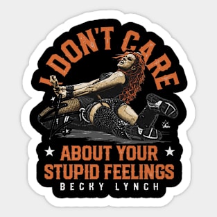 Becky Lynch Stupid Feelings Sticker